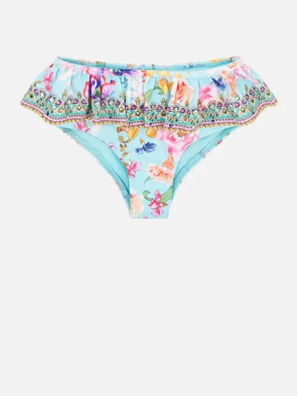 Milla by Camilla Girls Blue Natures Kaleidoscope Frill Ruffle Bikini Bottom